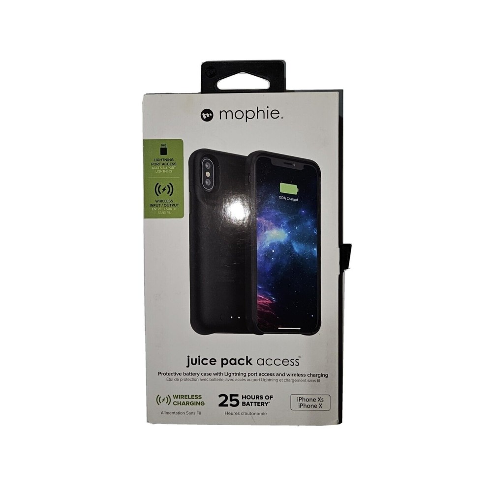 mophie Juice Pack Access Battery Case for Apple iPhone XS - Black